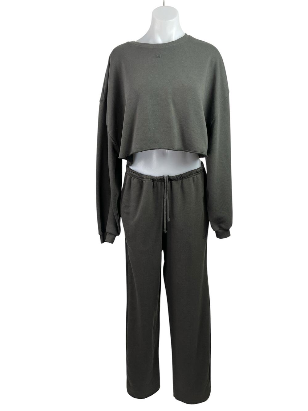 NEW MP Tempo Hybrid Brown Long Sleeve Workout Sweatshirt & Jogger Pants Set Sz M